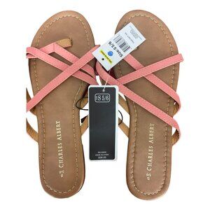 Charles Albert Selene Size Medium Women's‎ Rose Pink Sandals